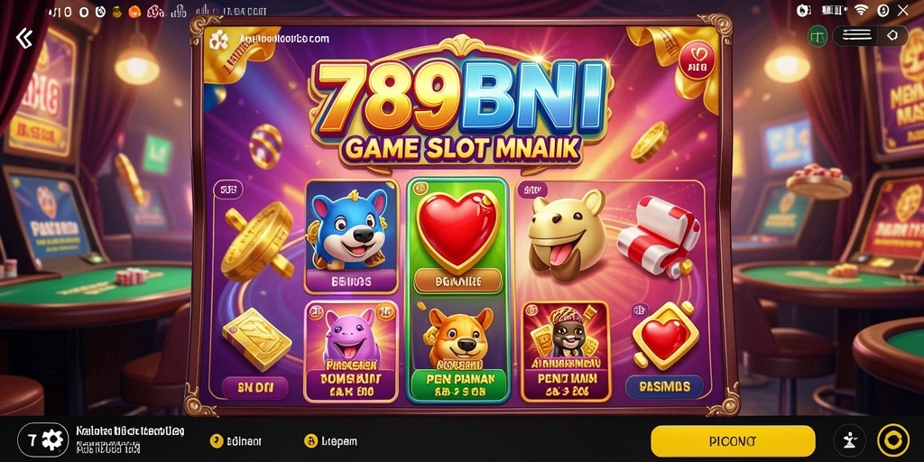 Tampilan gameplay Slot yang menegangkan dan menarik di 789BNI.