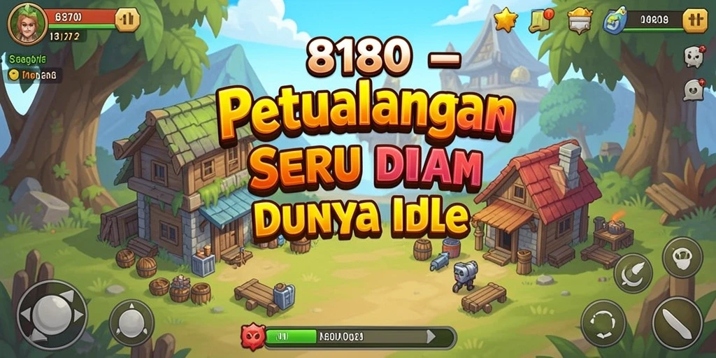 Tampilan gameplay seru di dalam game Idle 8180.