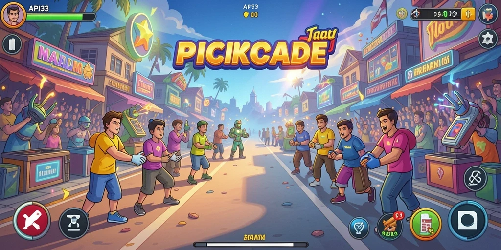 Screenshot menampilkan gameplay menegangkan dari API33.