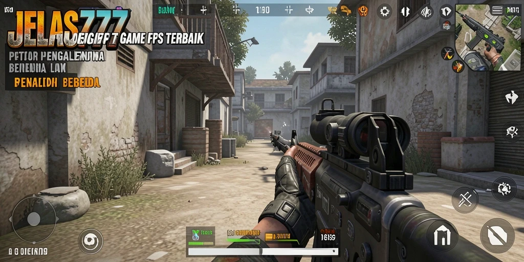 Gameplay seru dengan pertempuran FPS yang intens.