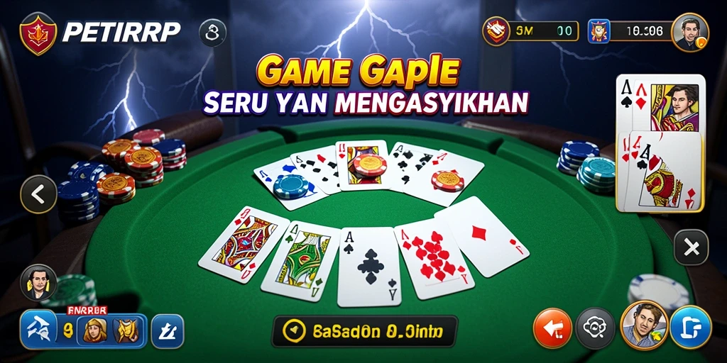 Tampilan menarik saat bermain Gaple di PETIRRP.