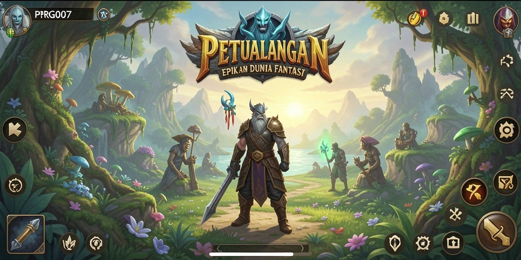 Tampilan permainan PRG007 yang menakjubkan dengan pertarungan yang mendebarkan.