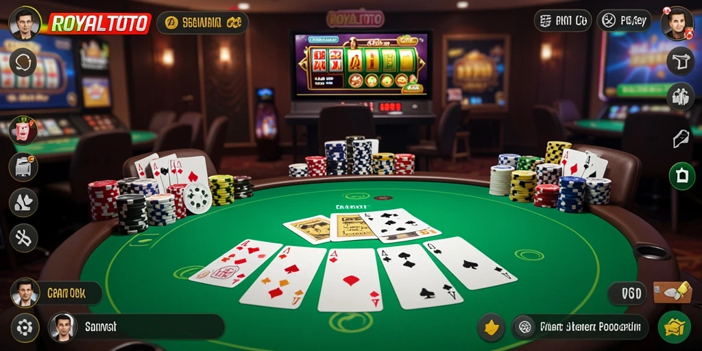 Gameplay seru dan mendebarkan dalam ROYALTOTO Poker.