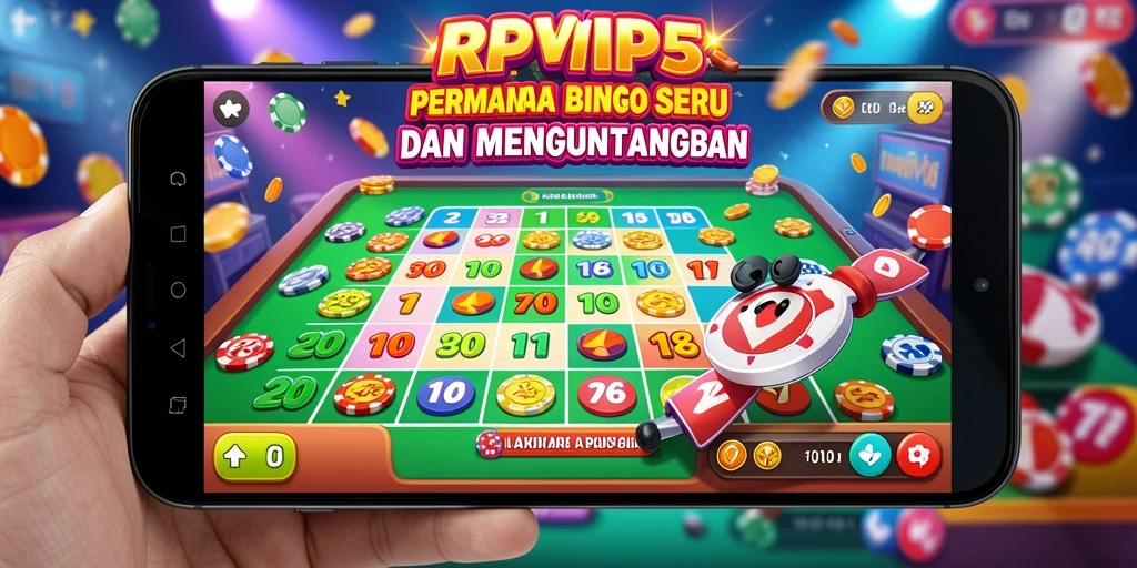 Screenshot gameplay Bingo RPVIP5 yang menampilkan keseruan dan interaksi pemain.