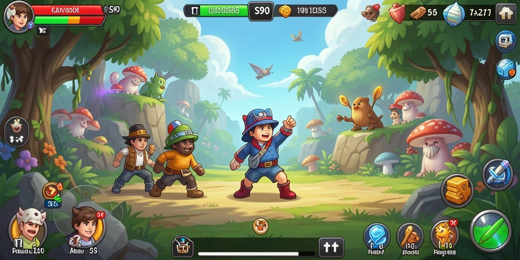 Tampilan gameplay S80 menunjukkan keseruan petualangan Idle.