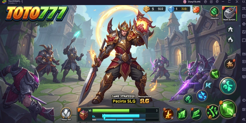 Tampilan dinamis dari benteng dalam game strategi TOTO777.