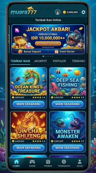 Screenshot dari layar utama muara777, menampilkan berbagai kategori aplikasi.